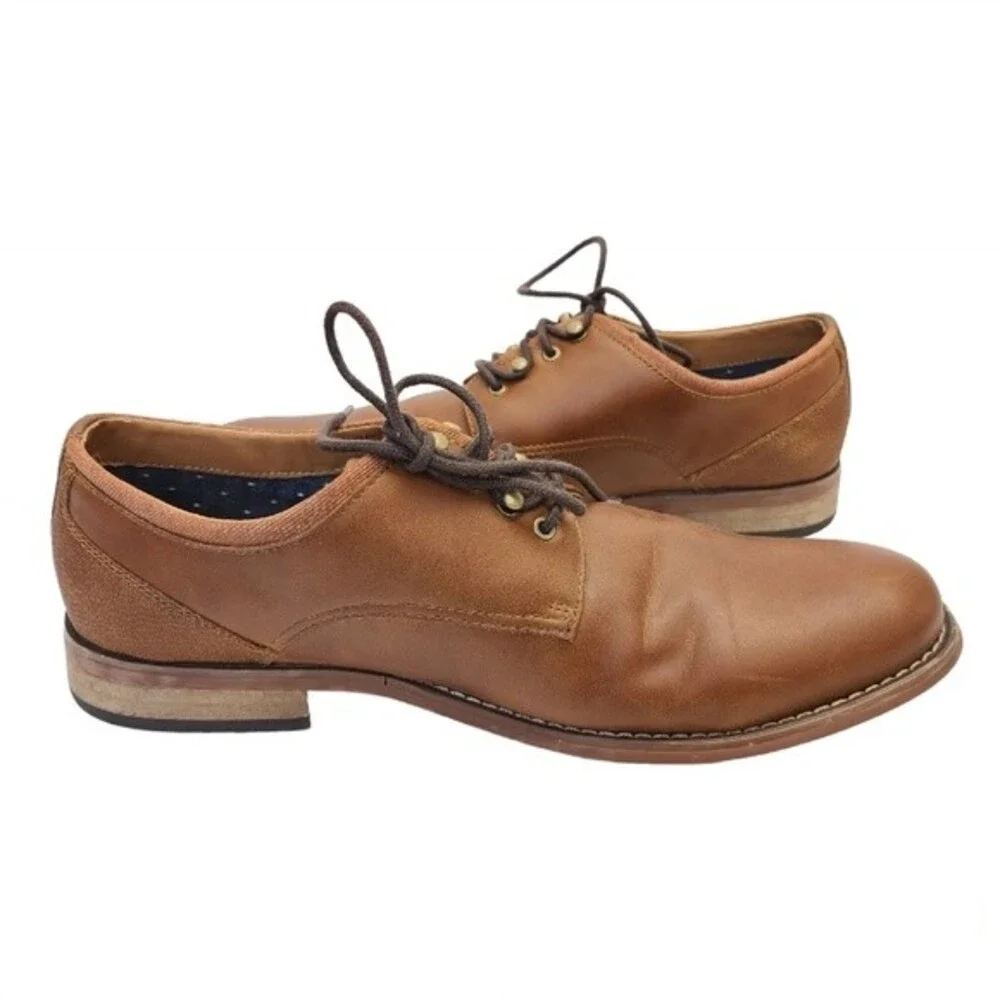 Hawker Rye Porewia Speed Lace Derby Brown Mens Dress Shoe 11